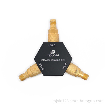 SMA-K Gold-Plated Brass Calibrator for Network Analyzers with Open, Short & Load